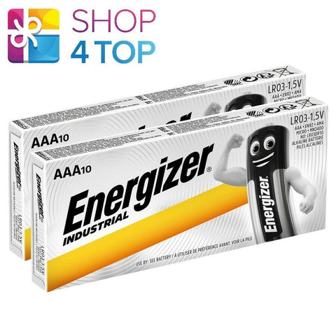 20 Energizer Aaa Alkaline Lr03 Batteries 1.5V Industrial Micro Mn2400 Am4 E92