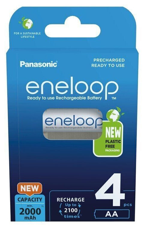 12 Panasonic Eco Friendly Aa Eneloop Lr6 Rechargeable Batteries 2000Mah 4Bl NEW