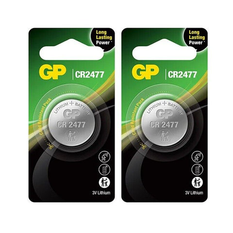 2 Gp Cr2477 Battery Lithium Coin Cell 1Bl Button Blister 3V China Exp 2034