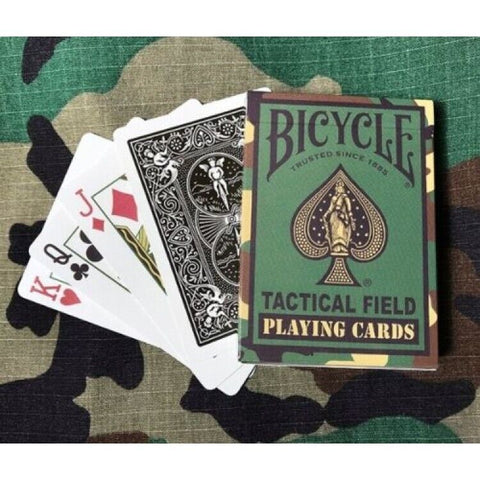 Bicycle Tactical Field Playing Cards Deck Green USa Standard Index 1043182-Green