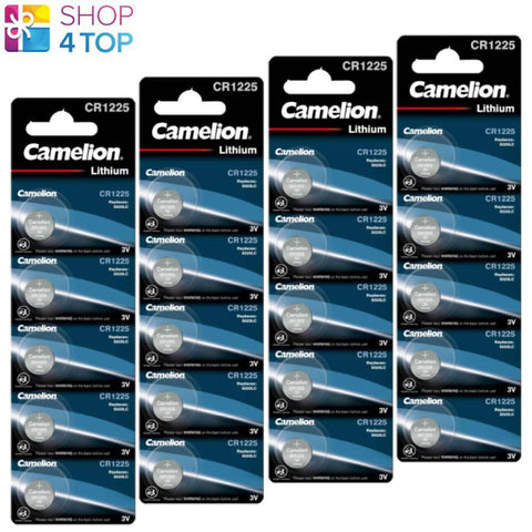20 Camelion Cr1225 Batteries Lithium 3V Coin Cell Dl1225 Ecr1225 5Bl 2033 NEW