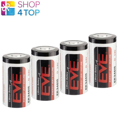 4 Eve Er34615 D Lithium Battery Lr20 3.6V Eve Energy Cell Size Single NEW