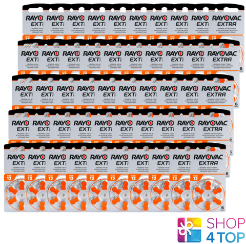 300 Rayovac Extra Advanced Size 13 Pr48 Hearing Aid Batteries 1.45V Zinc Air NEW