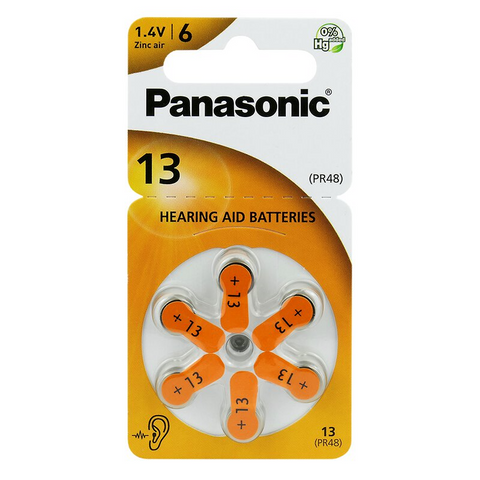 300 Panasonic Pr13 Pr48 Hearing Aid Batteries 1.4V Zinc Air No Mercury 2027