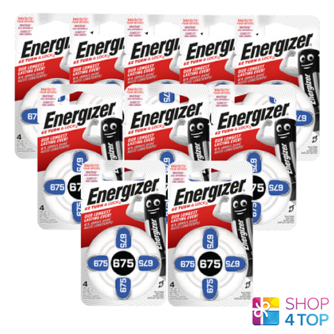 40 Energizer 675 Mf Pr44 Hearing Aid Batteries Powerseal 1.4V Zinc Air 2026 NEW