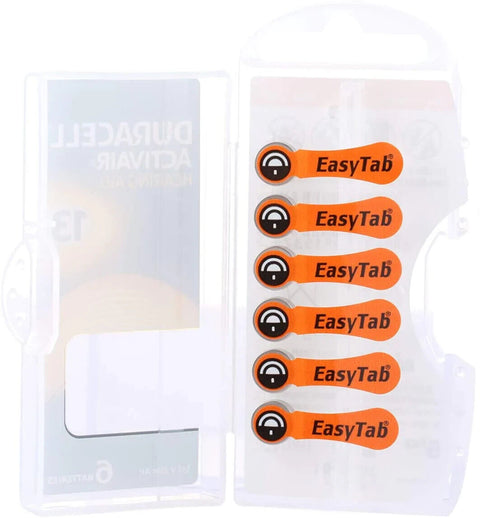 60 Duracell Activair Hearing Aid Batteries Size 13 Zinc Air 1.45V Mercury Free