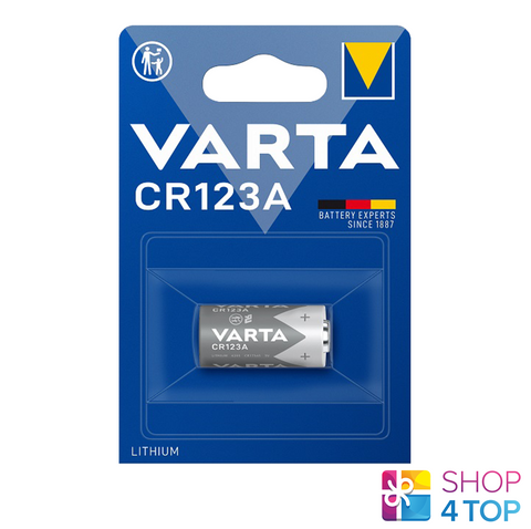 Varta Cr123A Lithium Battery Blister 3V 6205 Cr17345 1430 Mah Exp 2033 NEW