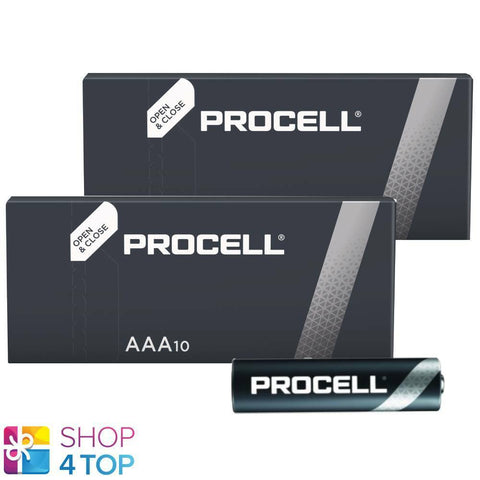 20 Duracell Procell Aaa Alkaline Profession Lr03 Batteries 1.5V Exp 2033 NEW