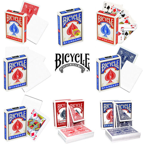 Bicycle Magic Tricks Playing Cards Decks No Face Blank Double Stripper Short