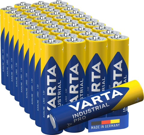 20 Varta Industrial Pro Alkaline Aaa Lr03 Batteries 4003 1.5V 40Bl Exp 2033