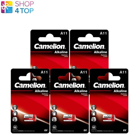 5 Camelion A11 Alkaline Batteries 6V No Mercury 38Mah Lr11A 1Bl 10 NEW