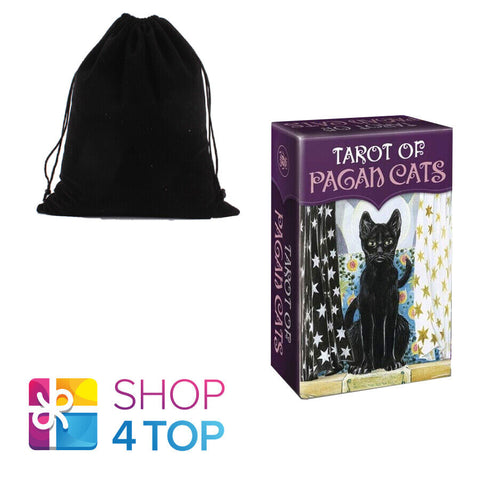 Tarot Of Pagan Cats Mini Deck Cards Magdelina Messina Lo Scarabeo With Bag NEW