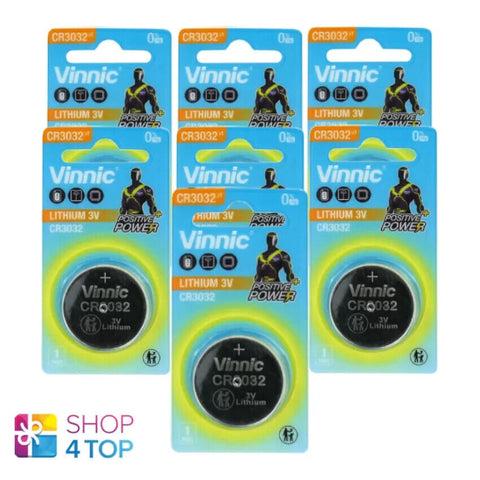 7 Vinnic Cr3032 Lithium Batteries 3V Coin Cell Button Dl3032 NEW