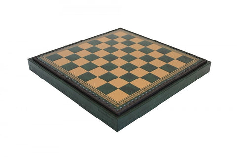 Roman vs Gladiators Hand-Painted Chess Set, 3-in-1 Faux Leather Board w/ Storage