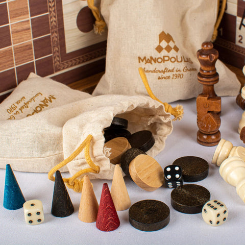 4-in-1 Classic Game Set: Chess, Backgammon, Ludo & Snakes