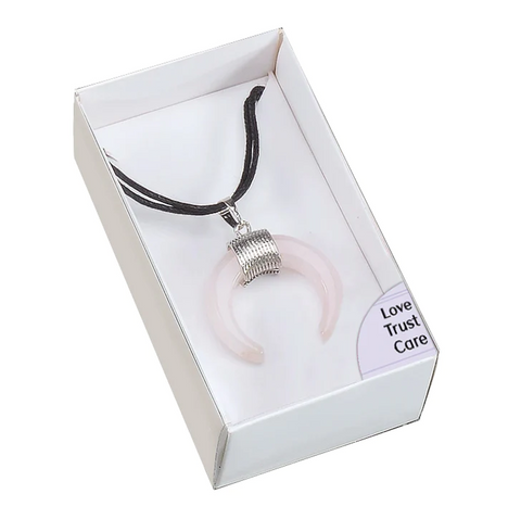 Amulet Pendant Rose Quartz Lo Scarabeo Love Trust Care Warming Energies NEW