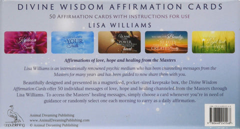 Divine Wisdom Affirmation Cards Deck Animal Dreaming Lisa Williams Esoteric NEW