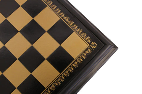 Italfama Arabic-Style Chess Table Set, Metal & Wood, Gold/Silver, Made in Italy