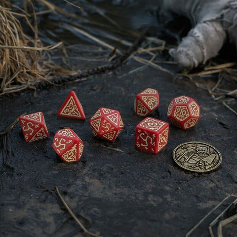The Witcher Dice Set Crones- The Brewess Coin Role Play Games Q-Workshop NEW