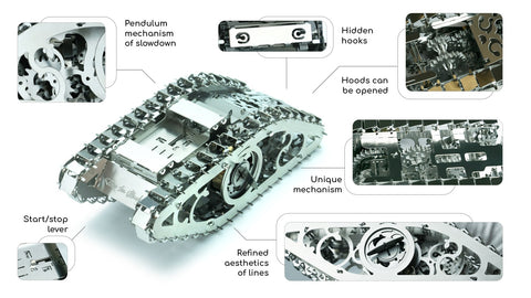 Marvel Tank 2 Model Building Kit Original Time For Machine Stainless Steel NEW