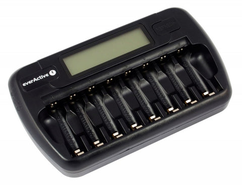 Everactive Smart Charger Nc 800 8 Slot Ni-Mh 100-240V Ac 50-60H/12V Black