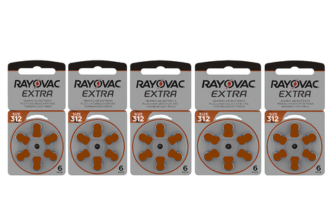 * Order in Bulk * Rayovac Extra Advanced 312 Batteries PR41 - Zinc Air