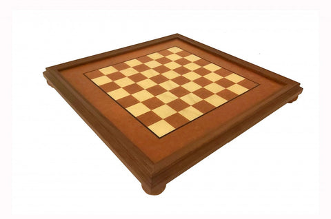 Luxury Italfama Handmade Wooden Chess Board 48x48cm, Framed, Made in Italy