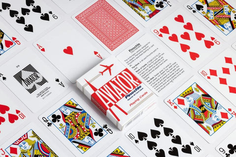 Aviator Pinochle Red Deck Poker Playing Cards Standard Index Uspcc USA
