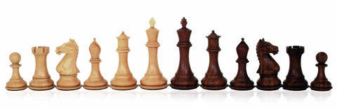 Italfama Weighted Mahogany Chess Pieces, Handcrafted, King 10cm, Italy