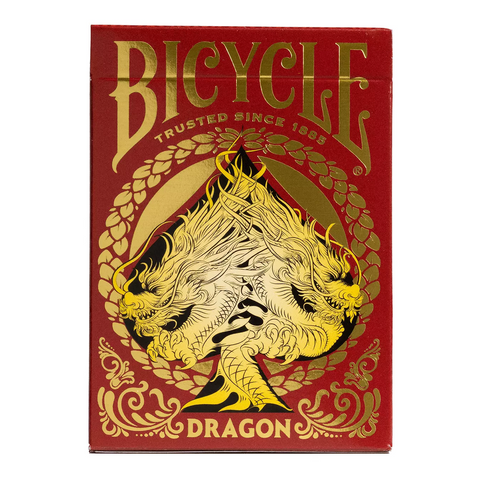 Bicycle Dragon Red Playing Cards Deck Original Poker Size Quality 10043598
