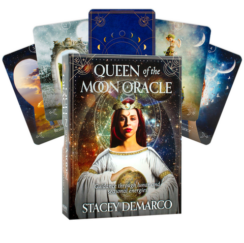 Queen Of The Moon Oracle Cards Deck Esoteric Guide Stacey Demarco Rockpool Rp17