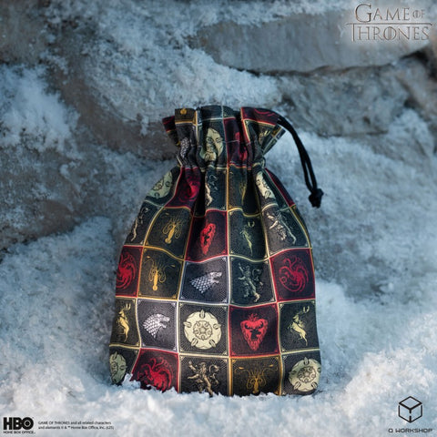 Game of Thrones House Sigils Dice Pouch Q-Workshop Official Drawstring