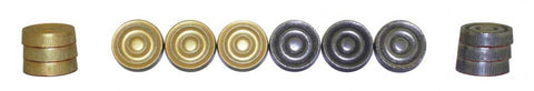 Italfama Metal Checkers, Gold & Silver Plated, 24, 3.2 cm, Made in Italy