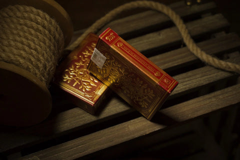 Monarchs Theory 11 Playing Cards Deck Red Gold Magic Tricks Sealed