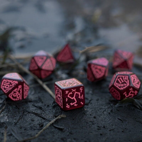 The Witcher Dice Set Crones - Whispess With Coin Role Play Games Q-Workshop NEW