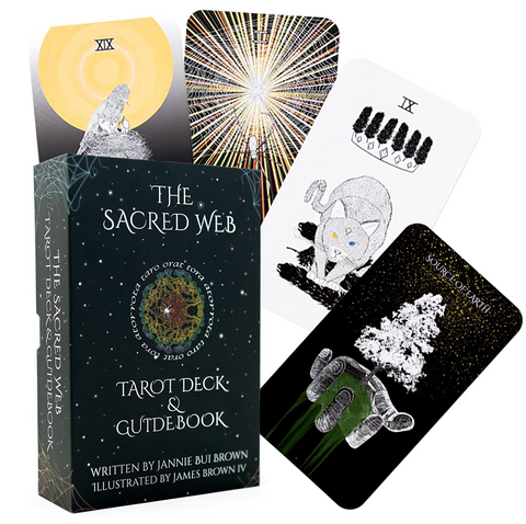 The Sacred Web Tarot Cards Deck & Guidebook Harper One By Jannie Bui Brown NEW