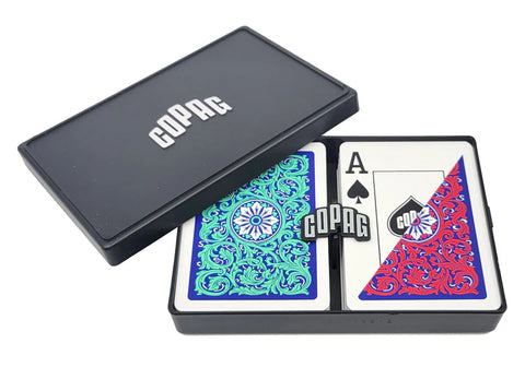 Copag 1546 Neoteric Poker Size Jumbo Index Double dDeck (Red/Green)