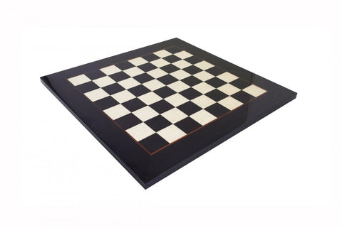 Italfama Italian Wooden Chess Board, 42x42 cm, 4 cm Squares, Black & White