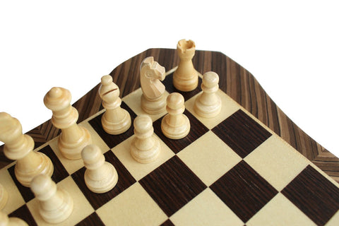 Italfama Italian Magnetic Mahogany & Maple Chess Set, 26cm Board Drawer