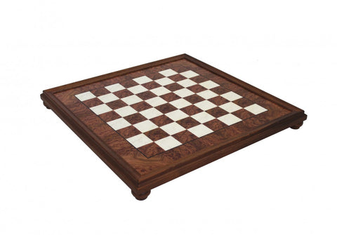 Italfama Landsknecht Handmade Chess Set, Metal Gold/Silver, Wooden Board 48cm