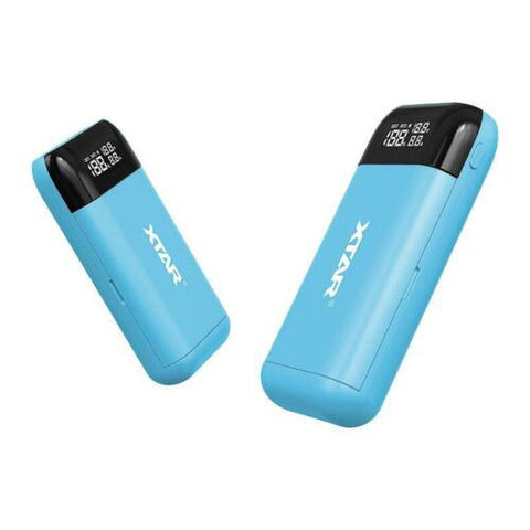 Xtar Pb2S Battery Charger Power Bank Li-Ion USb Blue Tc/Cc/Cv NEW