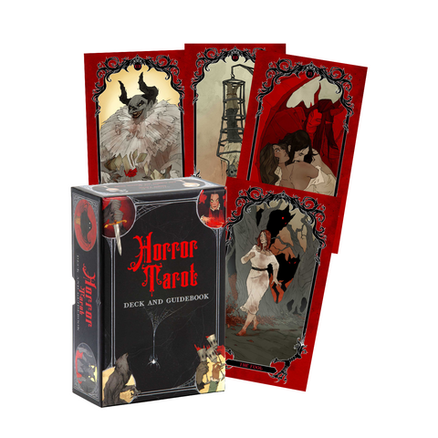 Horror Tarot – 78 Card Deck with Guidebook for Dark Divination