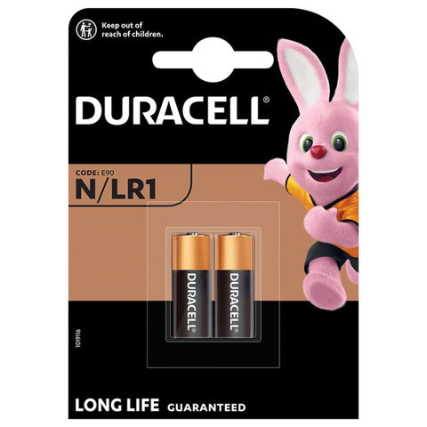2x Duracell LR1 N Alkaline Batteries 1.5V E90 MN9100