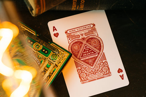 4x High Victorian Theory 11 Spielkarten Deck Luxury Magie Tricks Verpackt USA