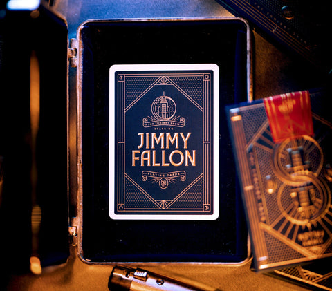 Jimmy Fallon Theory 11 Playing Cards Deck Black Gold Magic Tricks Sealed USA
