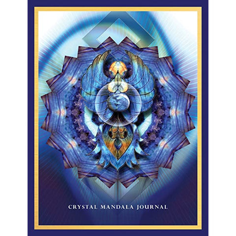 Crystal Mandala Journal Writing & Creativity Notebook Lined Blue Angel NEW