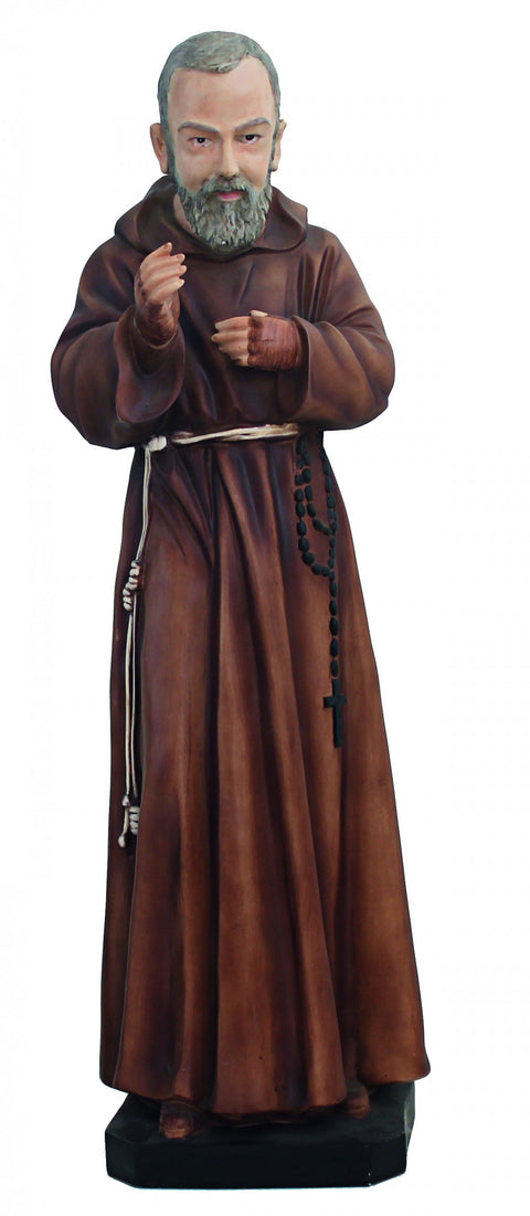 Padre Pio Statue 60cm Large Hand-Painted Resin Catholic Made in Italy Italfama