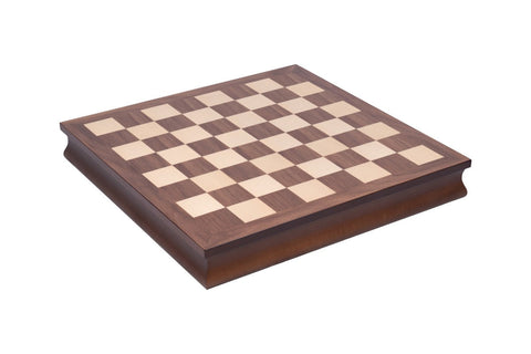 World War II Chess Set, Hand-Painted Resin, Walnut Maple Board w/ Storage Italfama