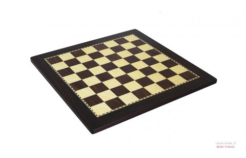 Italfama Walnut Chess Set, Metal Pieces Gold/Silver, 40x40 cm, Made in Italy