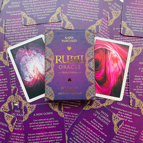 Rumi Oracle Pocket Edition Card Deck Alana Fairchild Rassouli Blue Angel Pru44